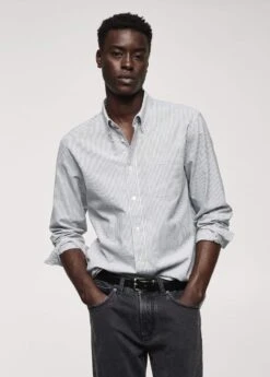 Chemise 100 % Coton Rayures Bicolores -Vêtements Pascher 57044005 37