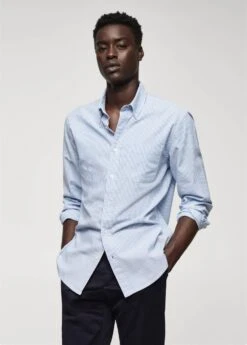 Chemise 100 % Coton Rayures Bicolores -Vêtements Pascher 57044005 56