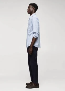 Chemise 100 % Coton Rayures Bicolores -Vêtements Pascher 57044005 56 D2