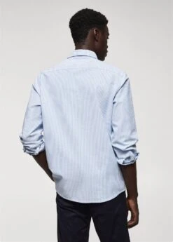 Chemise 100 % Coton Rayures Bicolores -Vêtements Pascher 57044005 56 R