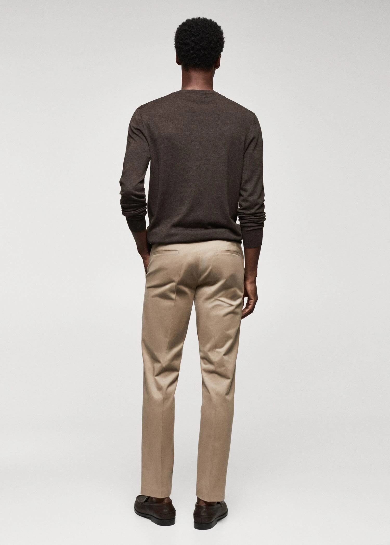 Chino Slim-fit Coton Pinces 5 Chino Slim-fit Coton Pinces – Image 3