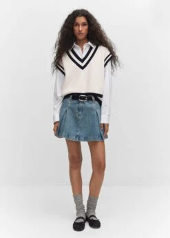 Gilet Col V Contrasté -Vêtements Pascher 57044398 05 99999999 01