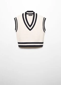 Gilet Col V Contrasté -Vêtements Pascher 57044398 05 B