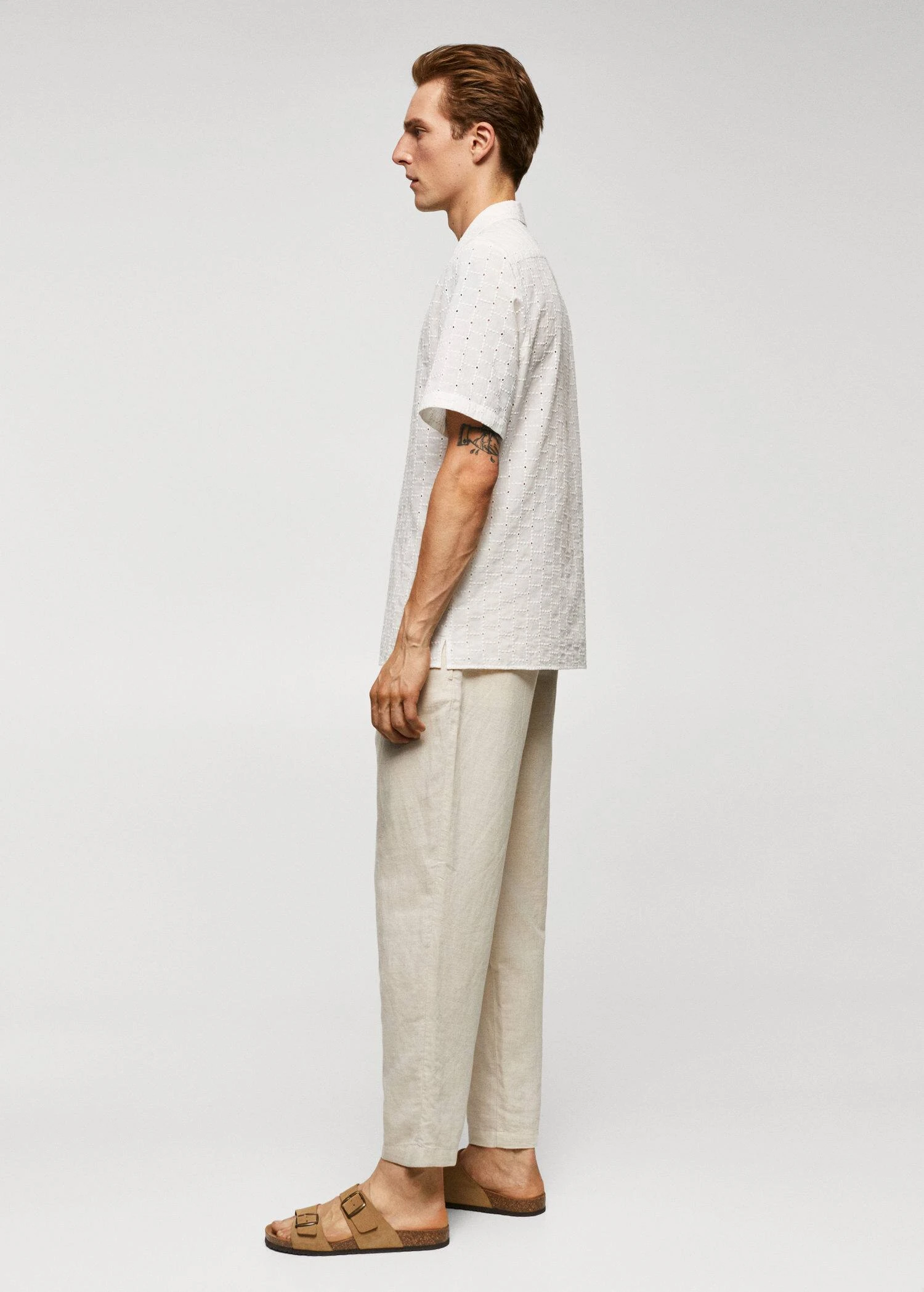 Chemise Col Bowling Broderies 7 Chemise Col Bowling Broderies – Image 5