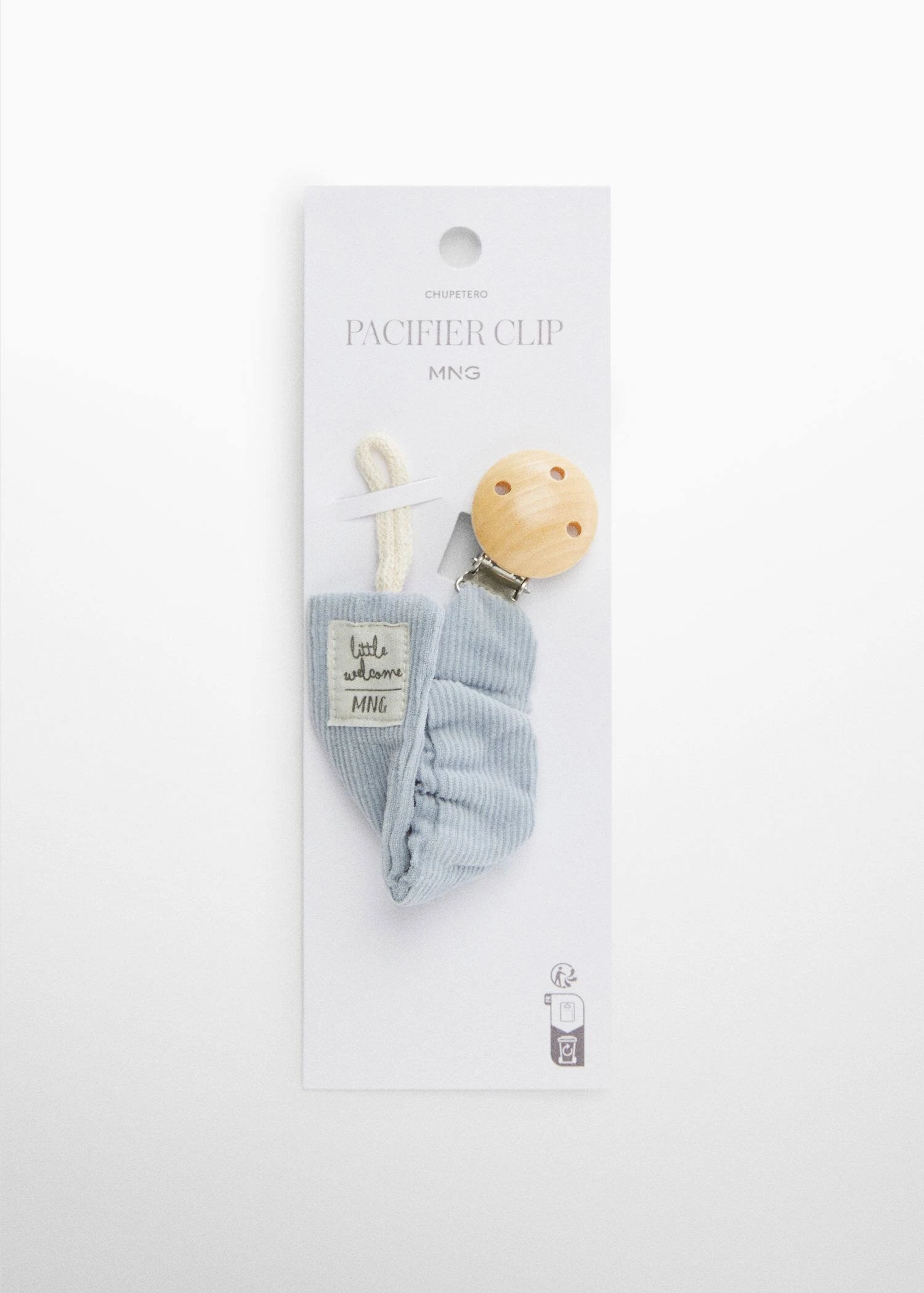 Attache-tétine Broche Velours Côtelé 4 Attache-tétine Broche Velours Côtelé – Image 2