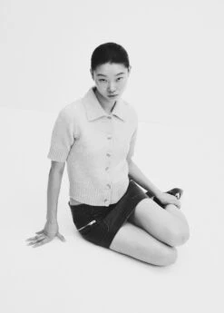 Cardigan Manches Courtes Col Chemise 14 Cardigan Manches Courtes Col Chemise -Vêtements Pascher 57045795 08 D2