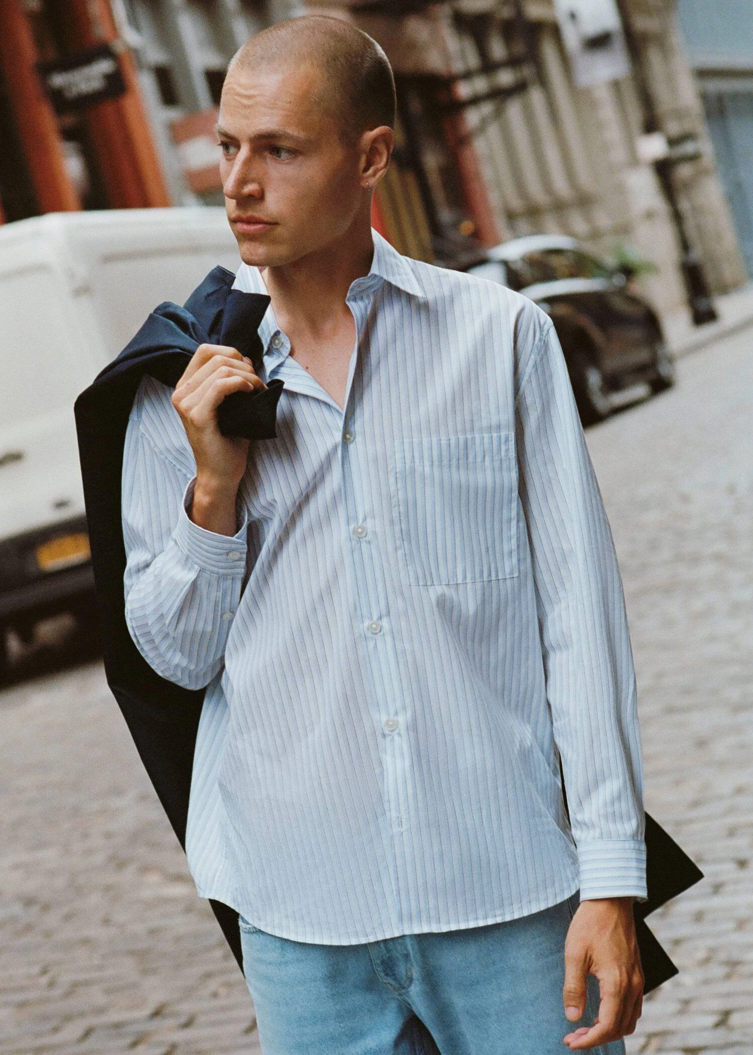 Chemise Oversize Coton Rayures 8 Chemise Oversize Coton Rayures – Image 6