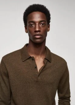 Polo Laine Manches Longues Chiné -Vêtements Pascher 57045956 37 D1