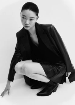 Minijupe Plissée Similicuir -Vêtements Pascher 57046713 99 D2