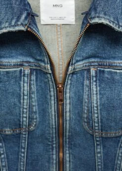 Veste En Jean Col Imitation Mouton Retourné -Vêtements Pascher 57046716 DI D8