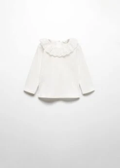 T-shirt Coton Col Claudine