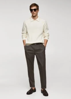 Polo Laine Maille Côtelée 10 Polo Laine Maille Côtelée -Vêtements Pascher 57047722 02 99999999 01