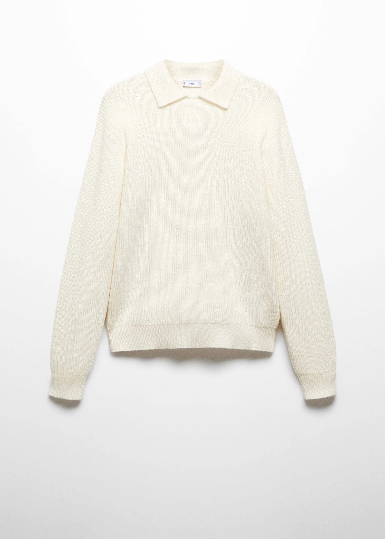 Polo Laine Maille Côtelée 9 Polo Laine Maille Côtelée – Image 7