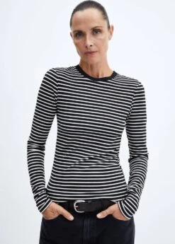 T-shirt Rayures Col Rond