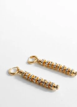 Boucles D’oreilles Avec Un Pendentif En Cristaux 8 Boucles D’oreilles Avec Un Pendentif En Cristaux -Vêtements Pascher 57047743 OR