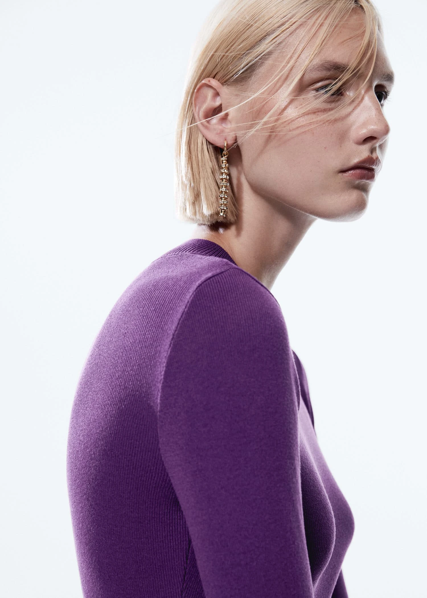 Boucles D’oreilles Avec Un Pendentif En Cristaux 6 Boucles D’oreilles Avec Un Pendentif En Cristaux – Image 4