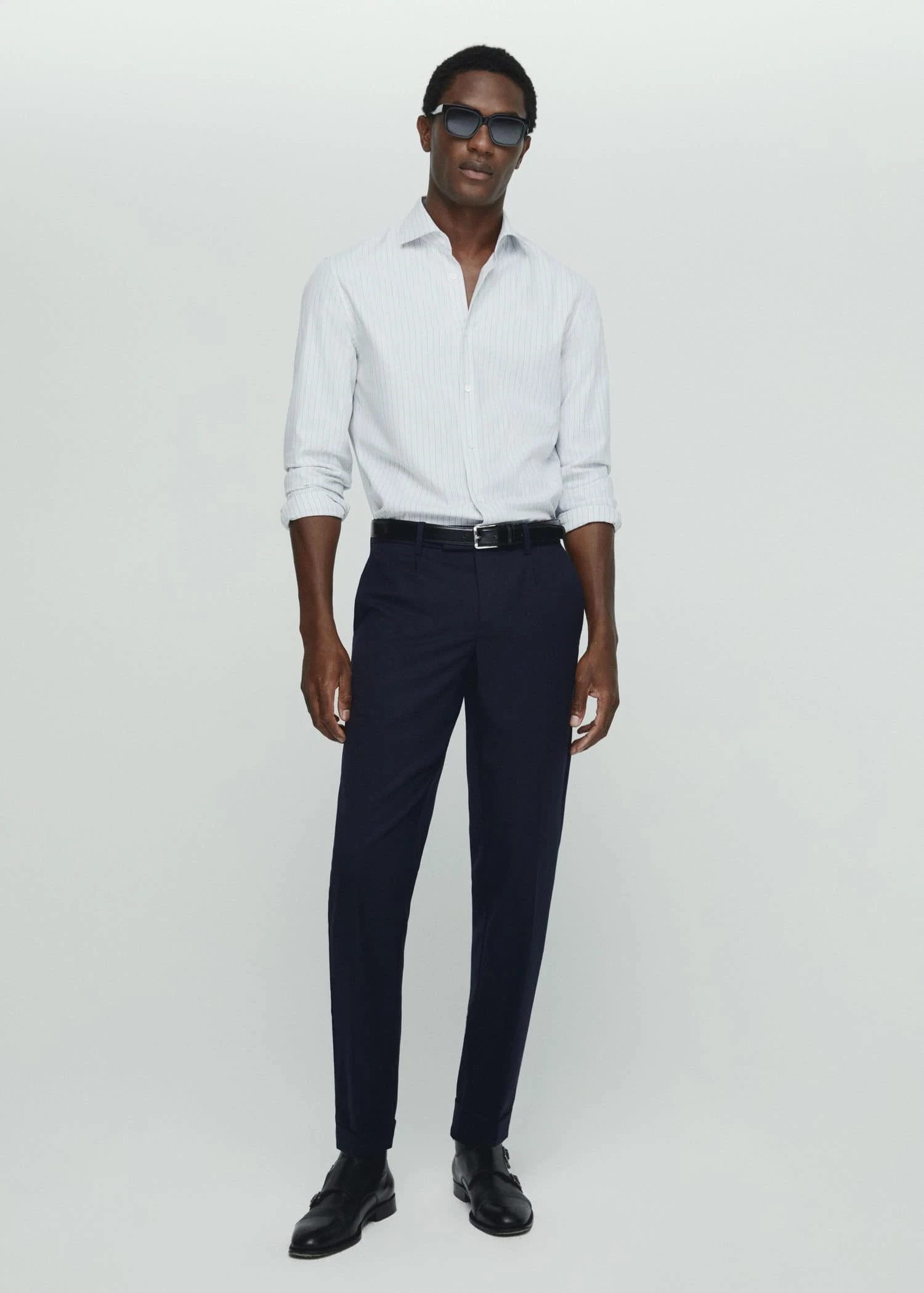 Chemise Structurée Fines Rayures 4 Chemise Structurée Fines Rayures – Image 2