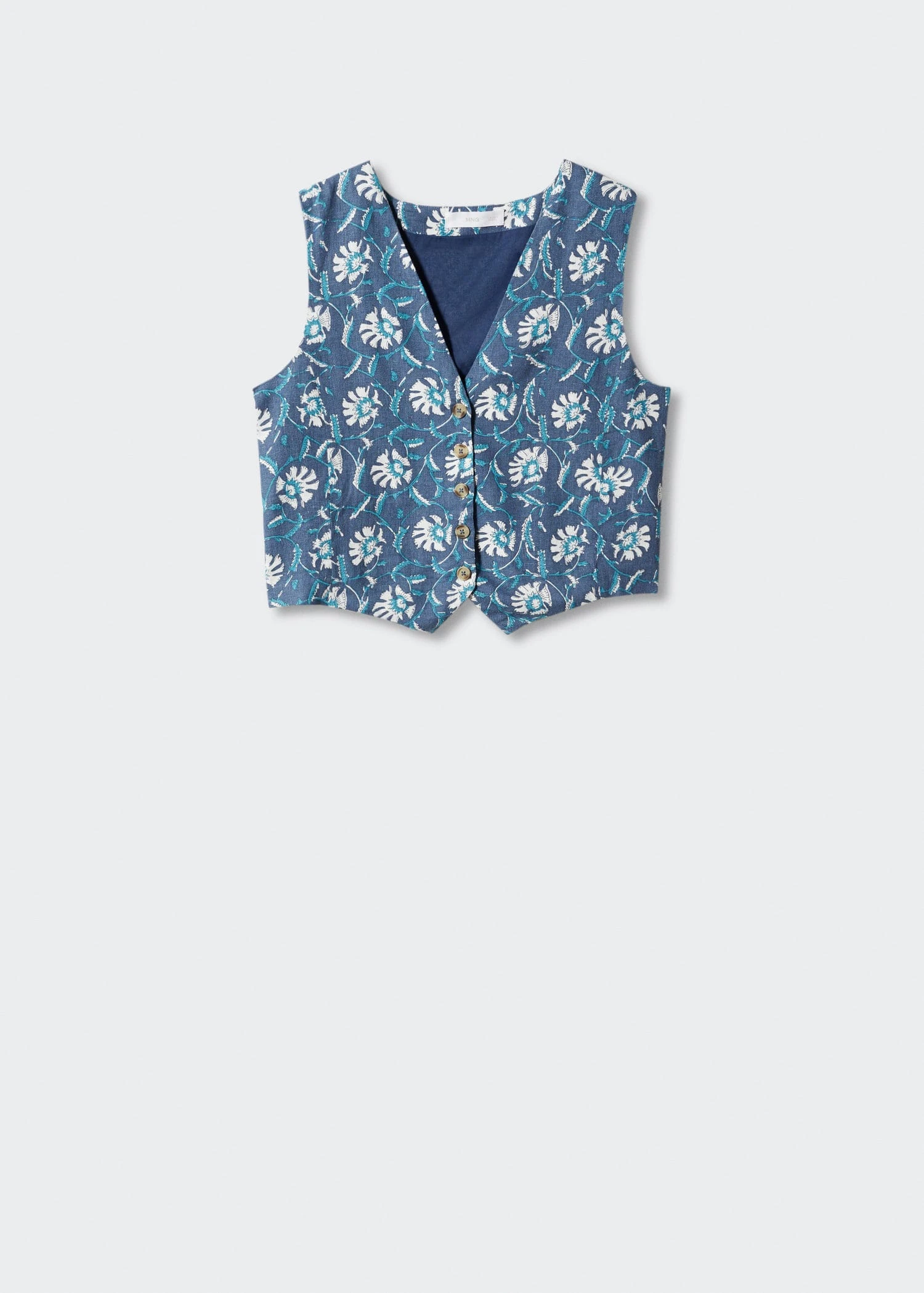 Gilet Lin Fleuri 8 Gilet Lin Fleuri – Image 6