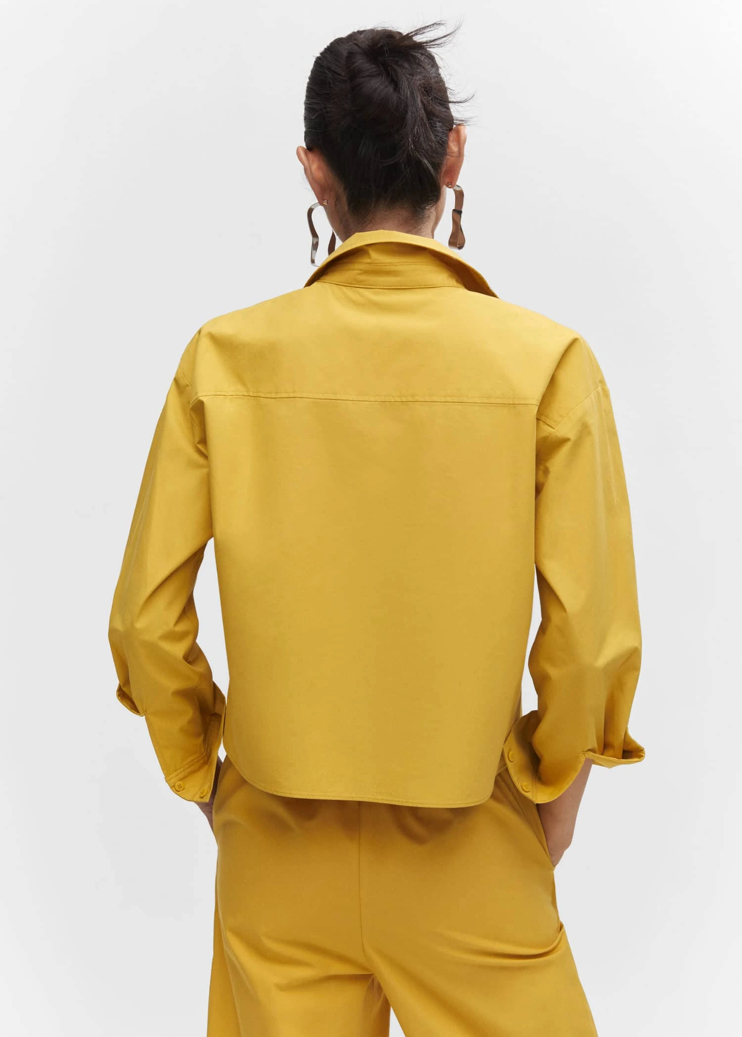 Chemise Crop 100 % Coton 5 Chemise Crop 100 % Coton – Image 3