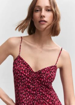 Robe à Fleurs Détail Froncé 21 Robe à Fleurs Détail Froncé -Vêtements Pascher 57050177 70 D1