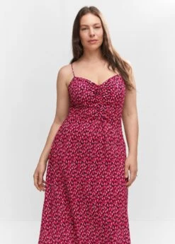 Robe à Fleurs Détail Froncé 25 Robe à Fleurs Détail Froncé -Vêtements Pascher 57050177 70 D5