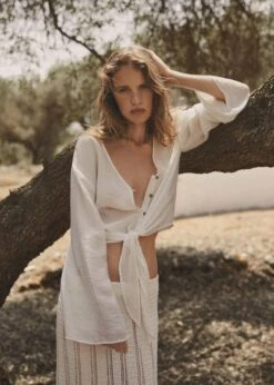 Blouse Manches Cloche Nœud 27 Blouse Manches Cloche Nœud -Vêtements Pascher 57050213 05 D6