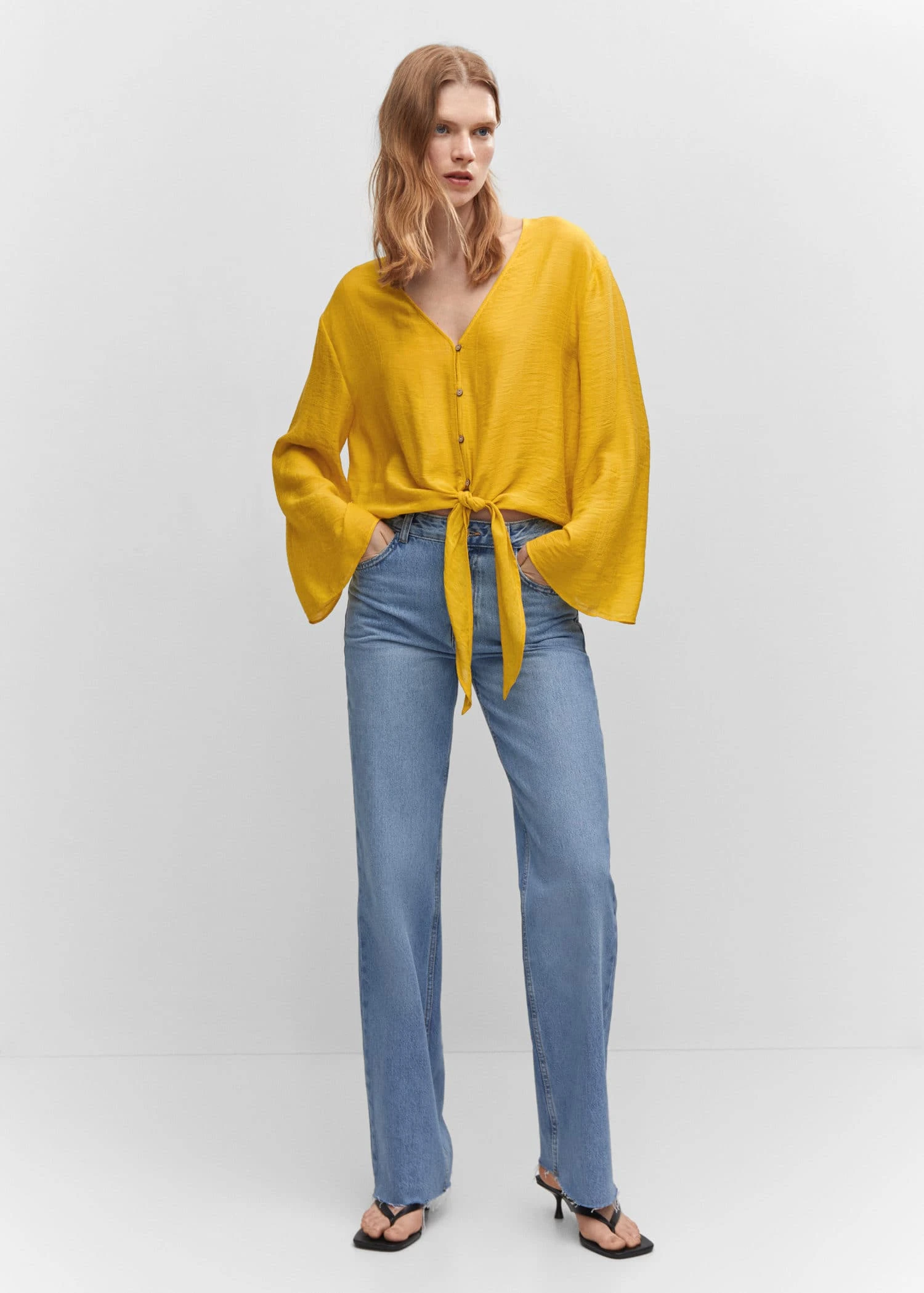 Blouse Manches Cloche Nœud 12 Blouse Manches Cloche Nœud – Image 10