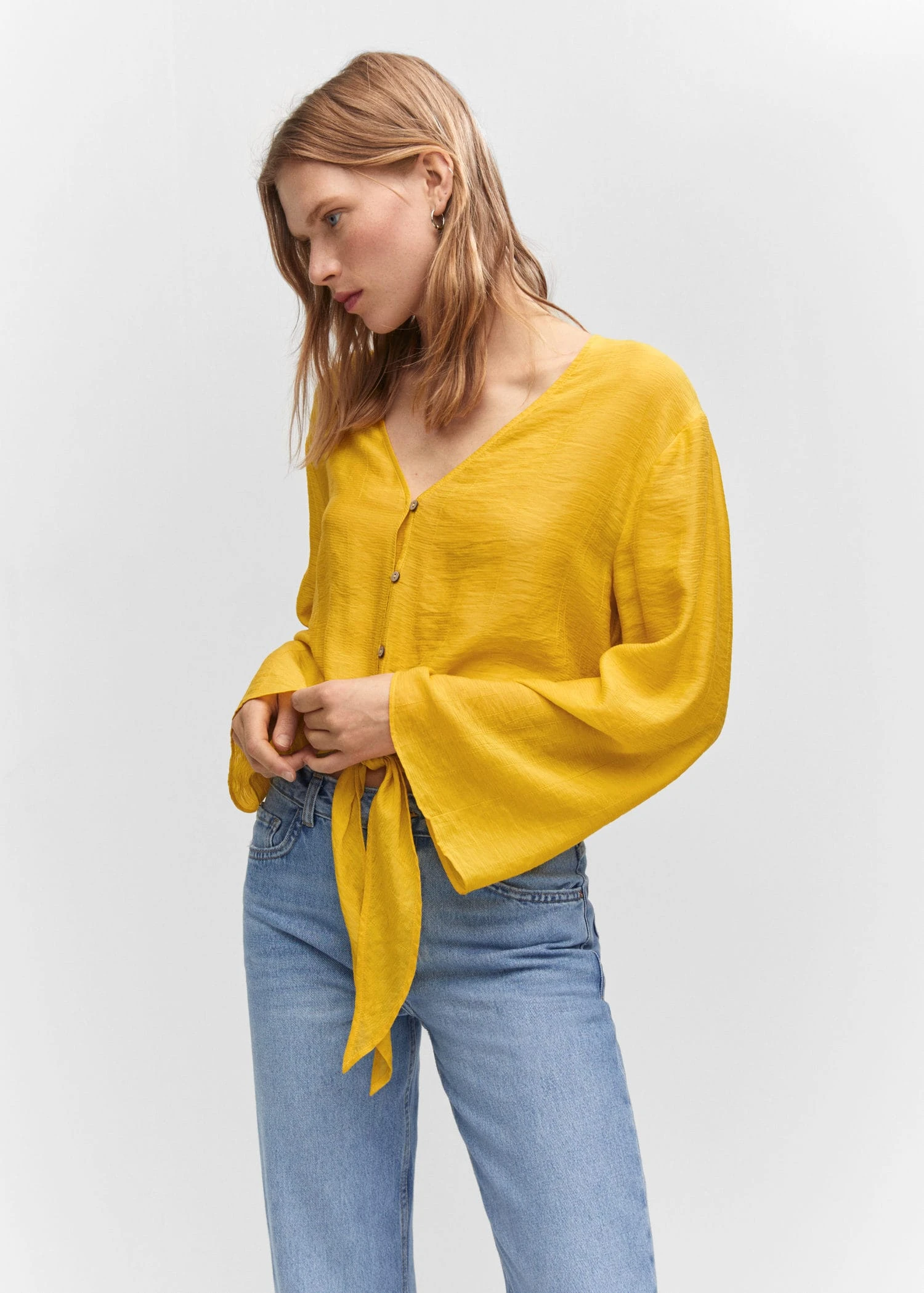 Blouse Manches Cloche Nœud 11 Blouse Manches Cloche Nœud – Image 9