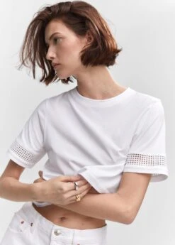 T-shirt Détail Manches 23 T-shirt Détail Manches -Vêtements Pascher 57050229 01 D1