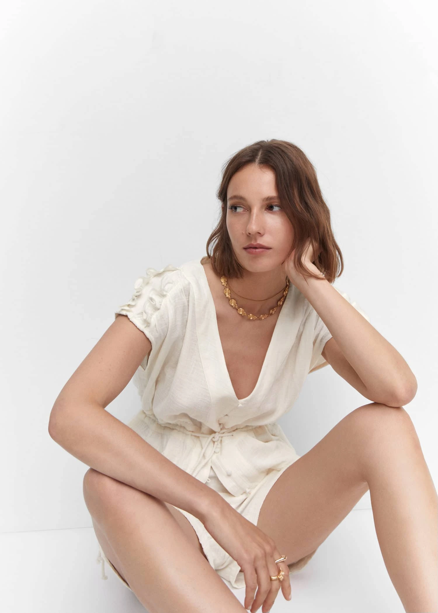 Blouse Texturée Nœud 7 Blouse Texturée Nœud – Image 5