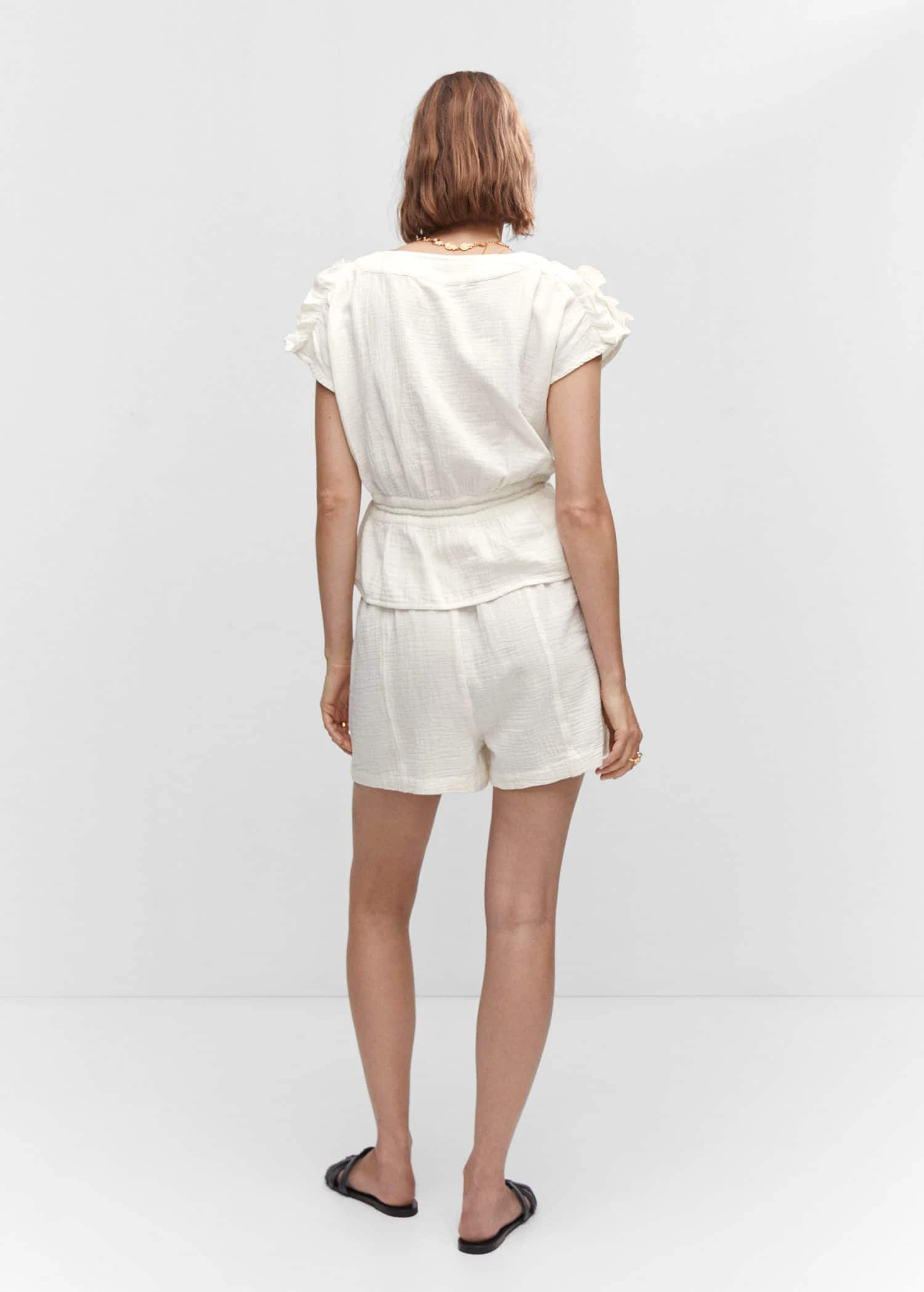 Blouse Texturée Nœud 5 Blouse Texturée Nœud – Image 3