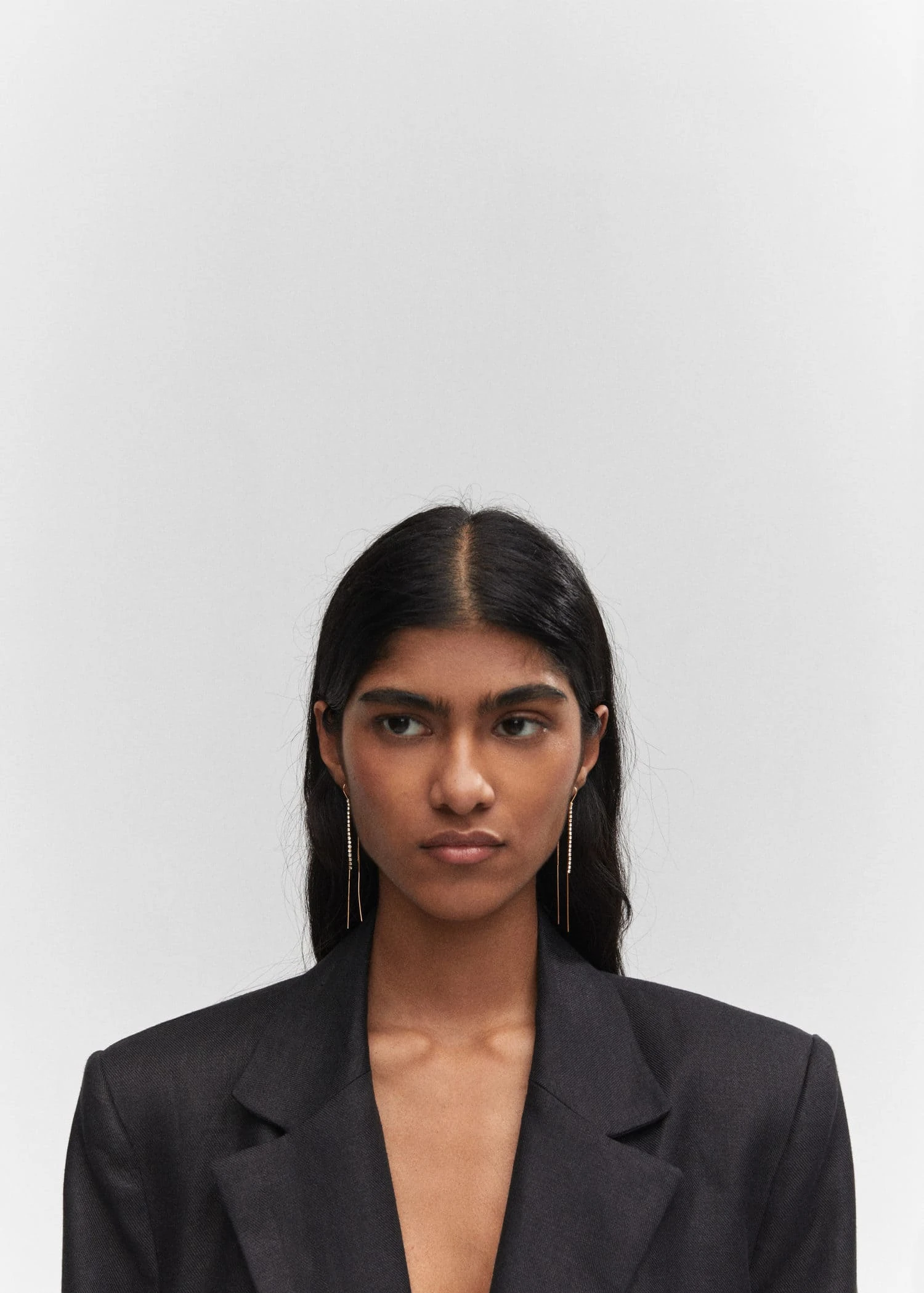 Boucles D'oreilles Fil Strass 3 Boucles D'oreilles Fil Strass