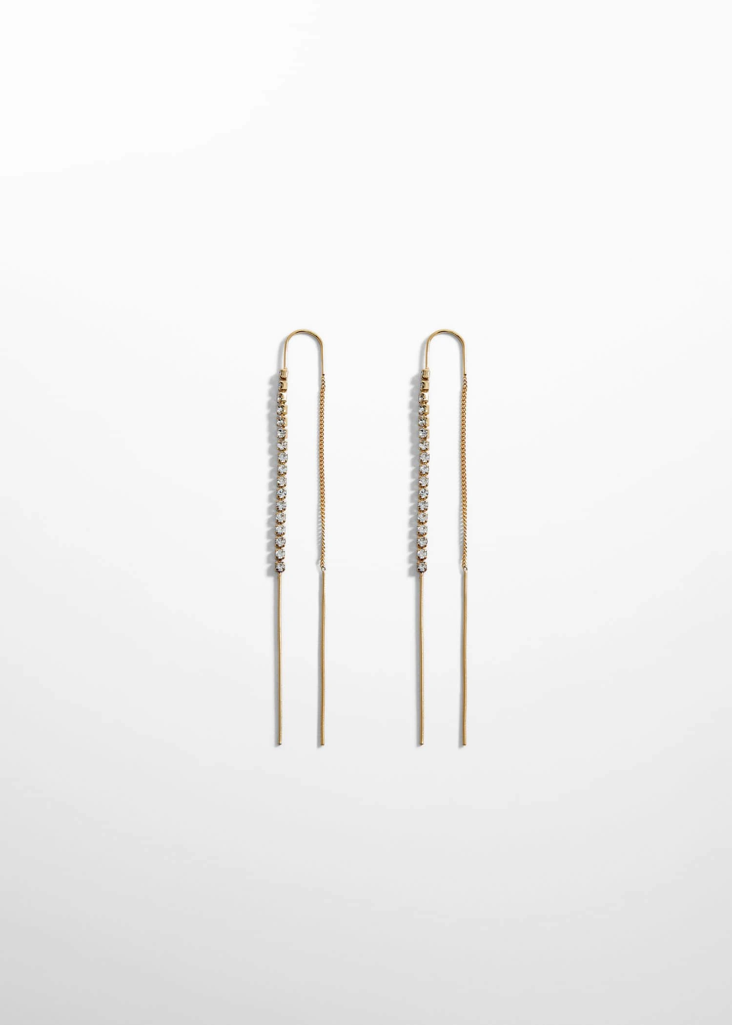 Boucles D'oreilles Fil Strass 4 Boucles D'oreilles Fil Strass – Image 2