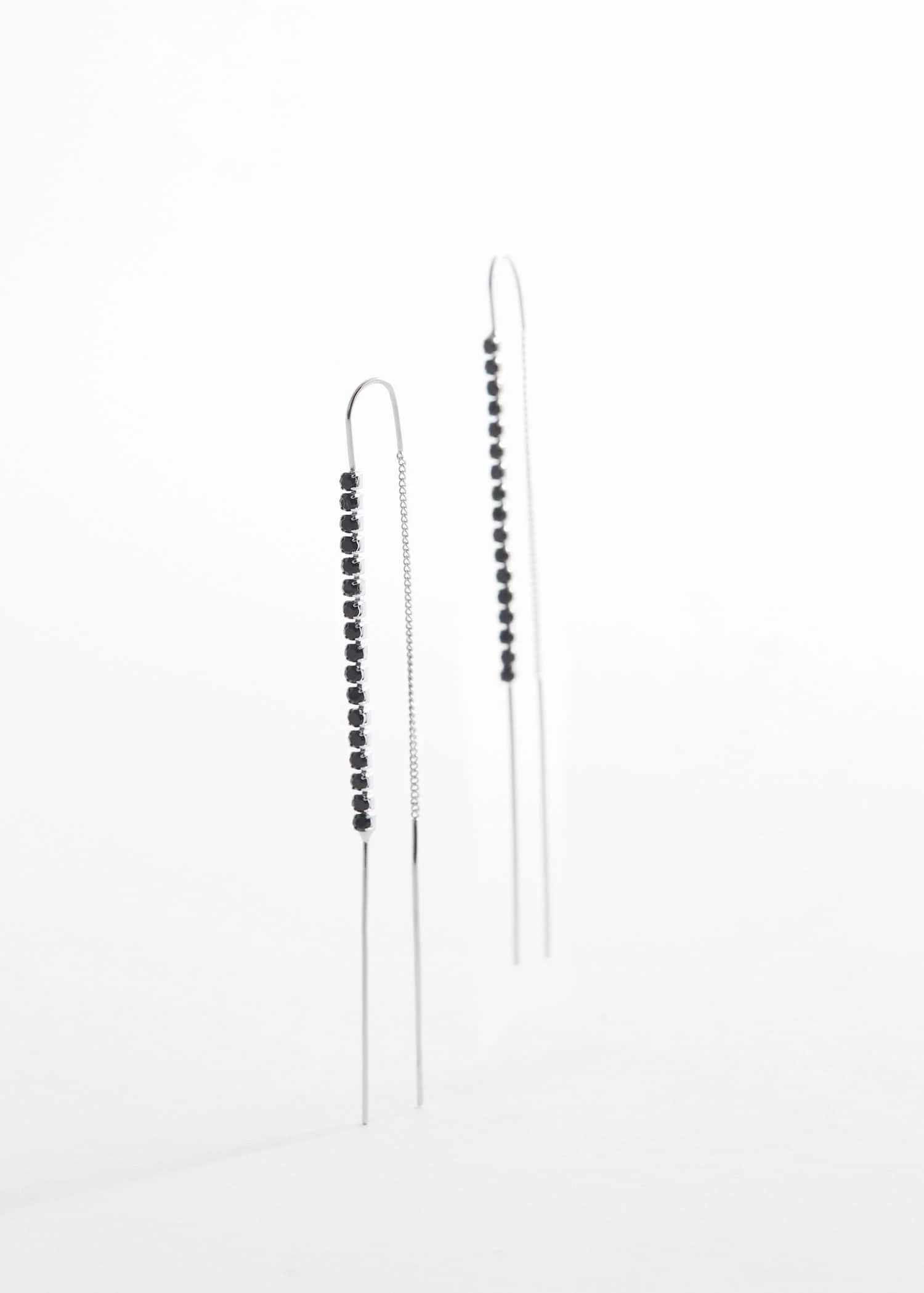 Boucles D'oreilles Fil Strass 8 Boucles D'oreilles Fil Strass – Image 6