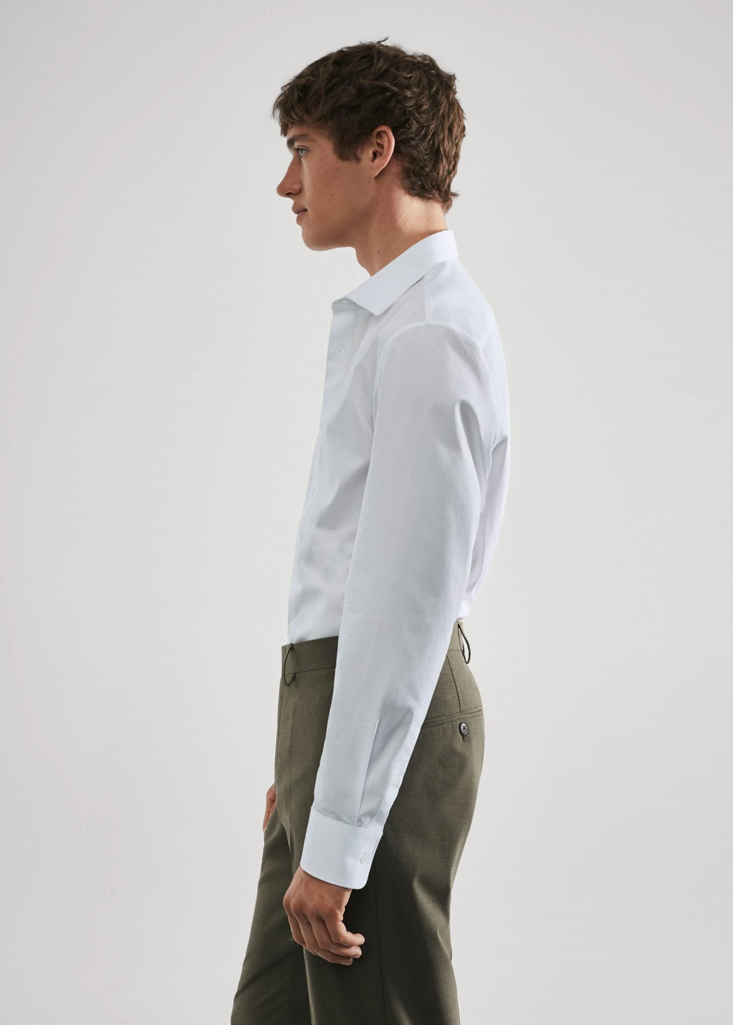 Chemise Costume Slim-fit Popeline Coton 6 Chemise Costume Slim-fit Popeline Coton – Image 4