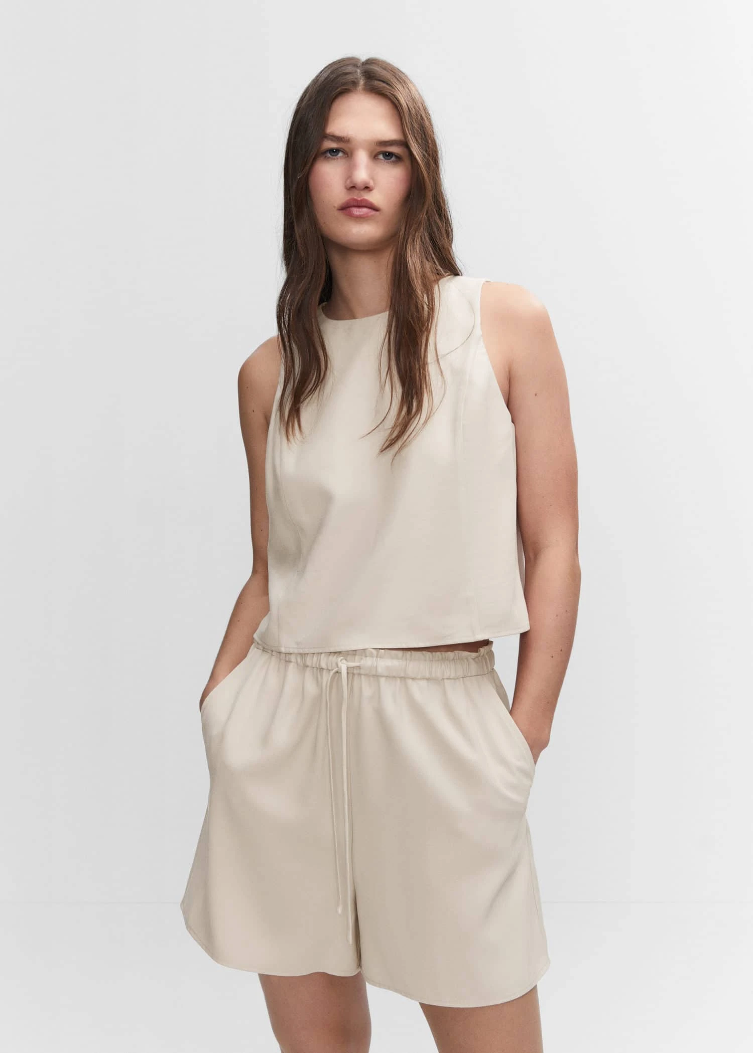 Crop Top Bretelles Larges 3 Crop Top Bretelles Larges