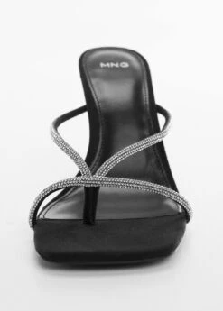 Sandales Talon Lanières Strass -Vêtements Pascher 57052508 99 D1