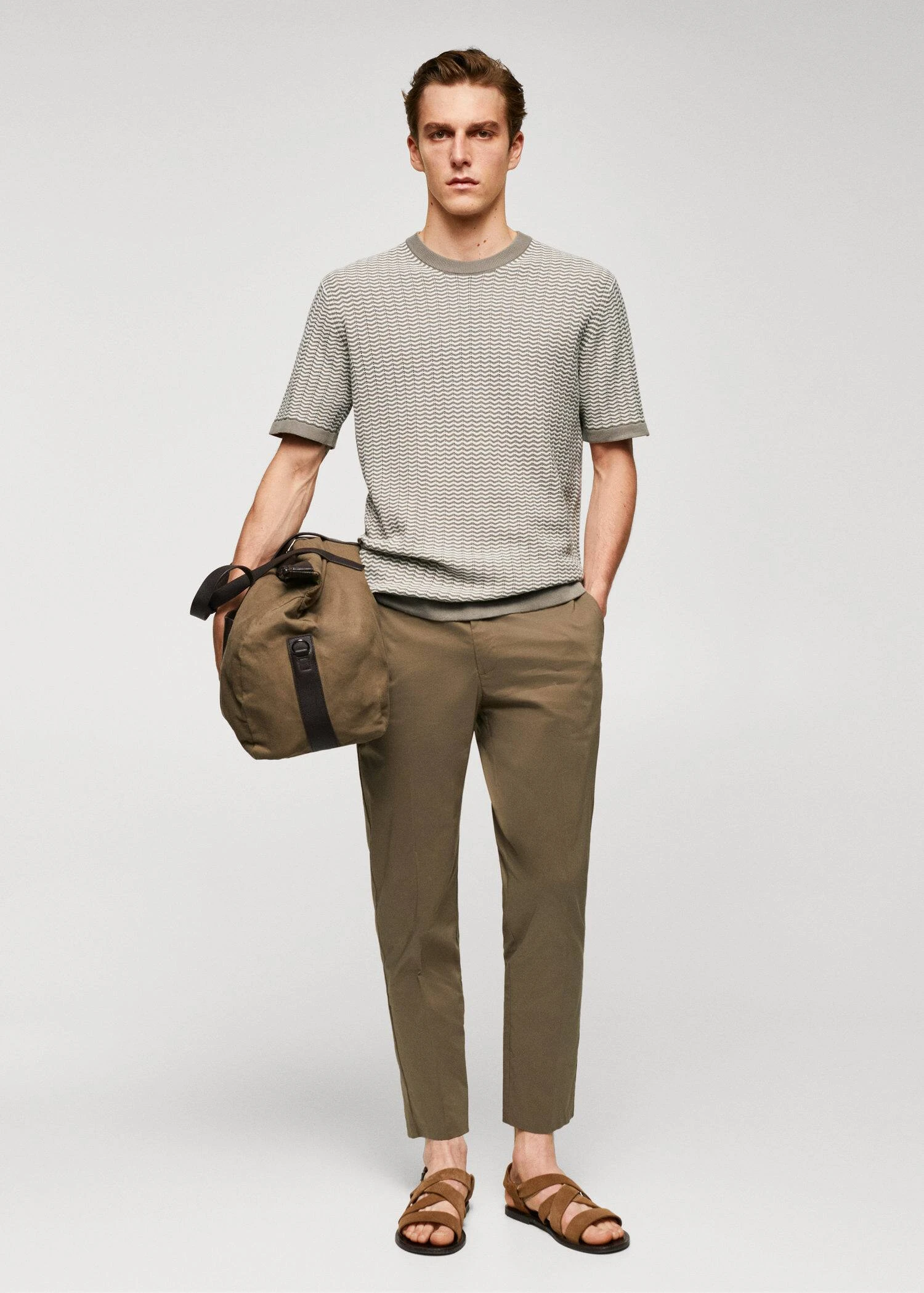 T-shirt 100 % Coton Structure Zigzag 4 T-shirt 100 % Coton Structure Zigzag – Image 2