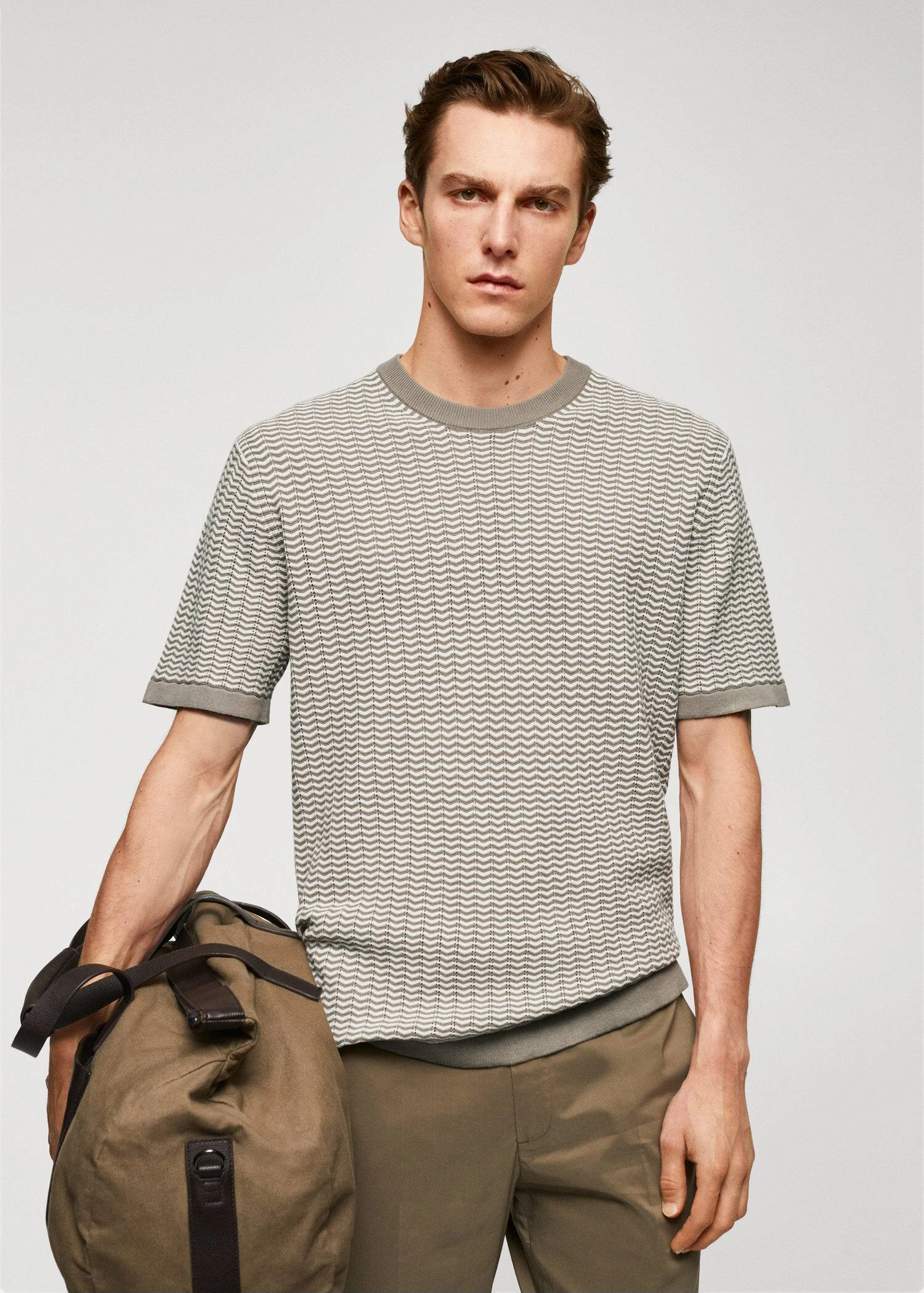 T-shirt 100 % Coton Structure Zigzag 3 T-shirt 100 % Coton Structure Zigzag