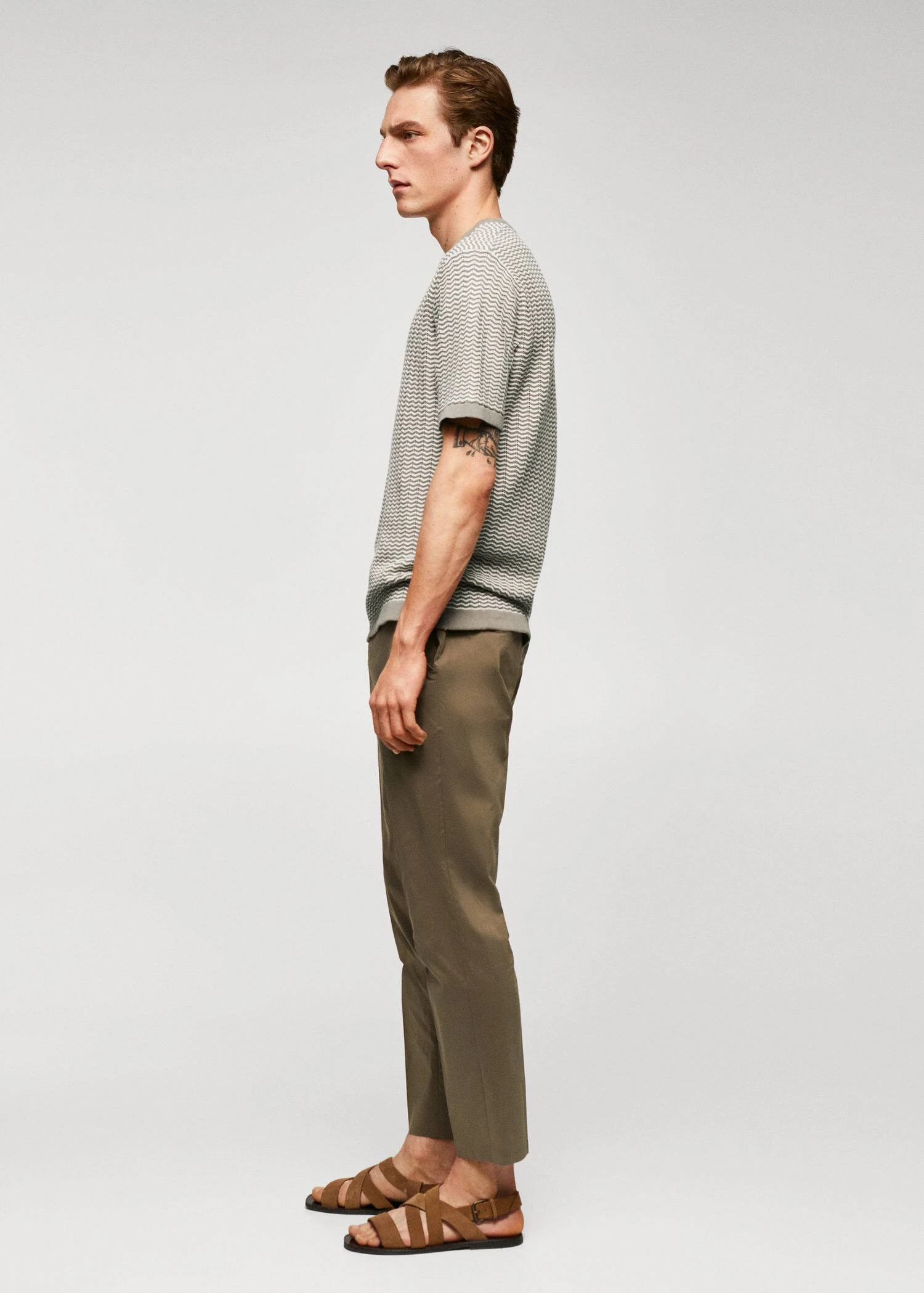 T-shirt 100 % Coton Structure Zigzag 7 T-shirt 100 % Coton Structure Zigzag – Image 5