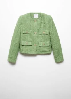 Veste Tweed Boutons Bijoux -Vêtements Pascher 57053818 40 B