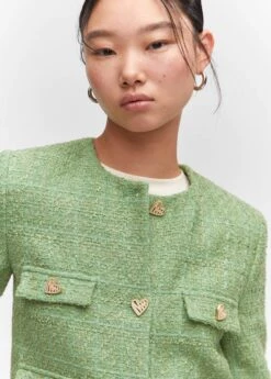 Veste Tweed Boutons Bijoux -Vêtements Pascher 57053818 40 D1