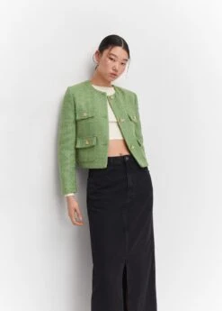 Veste Tweed Boutons Bijoux -Vêtements Pascher 57053818 40 D6