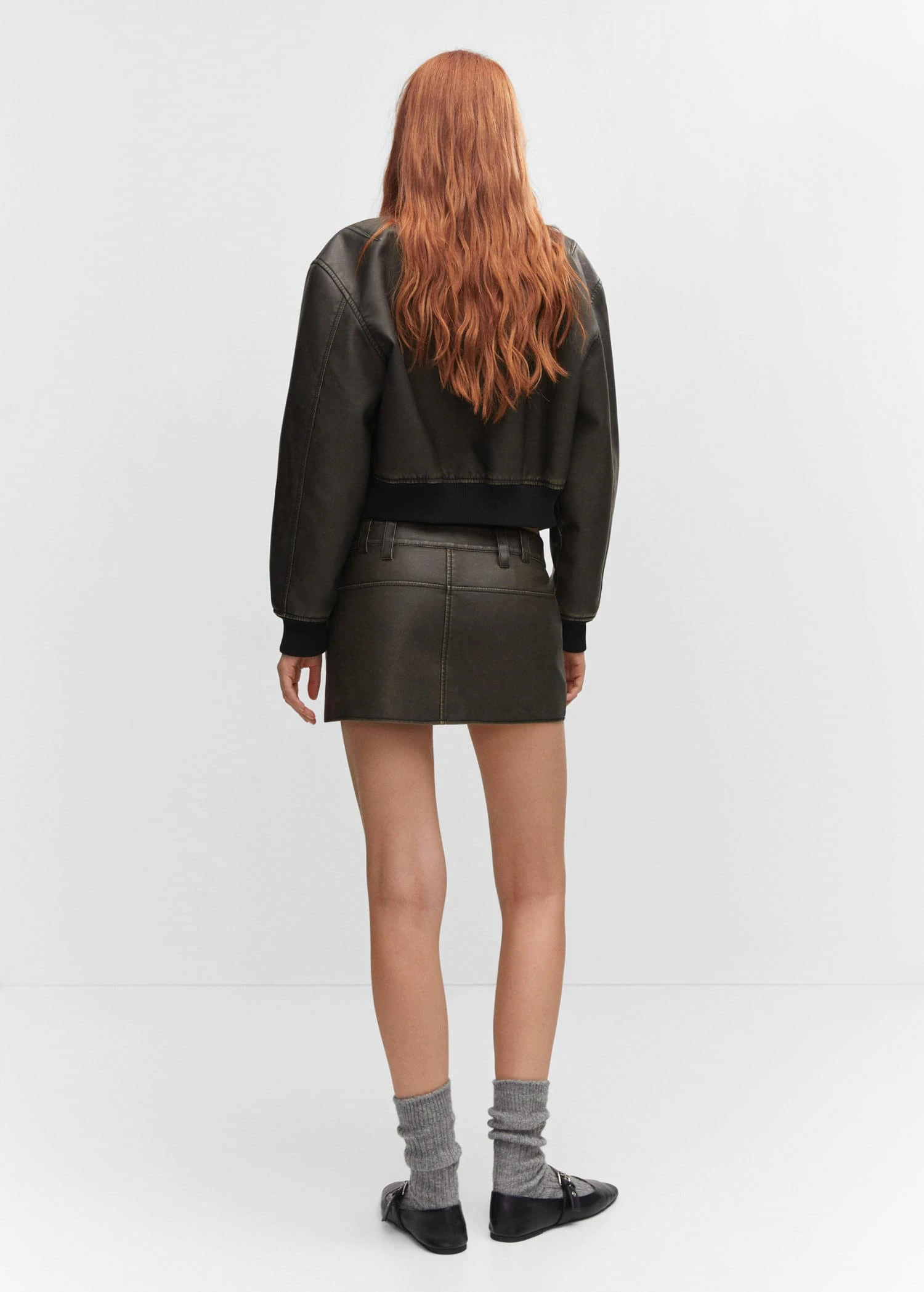 Jupe Similicuir Effet Usé 5 Jupe Similicuir Effet Usé – Image 3