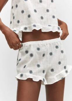 Short Pyjama Brodé Fleurs 10 Short Pyjama Brodé Fleurs -Vêtements Pascher 57054430 02 D1