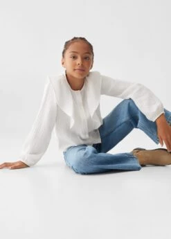 Blouse Coton à Volants -Vêtements Pascher 57054776 05 D2