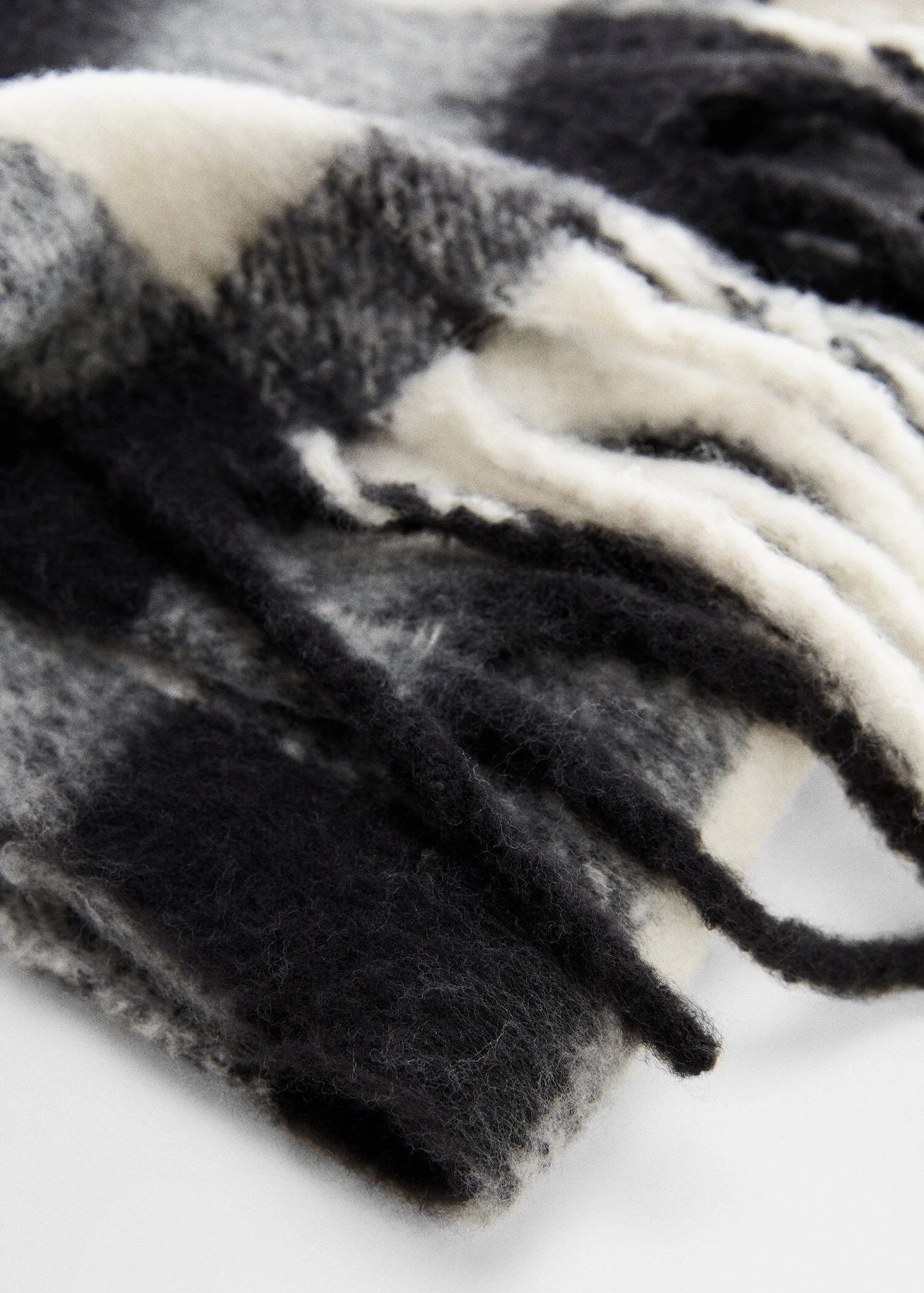 Écharpe à Carreaux En Maille 3 Écharpe à Carreaux En Maille