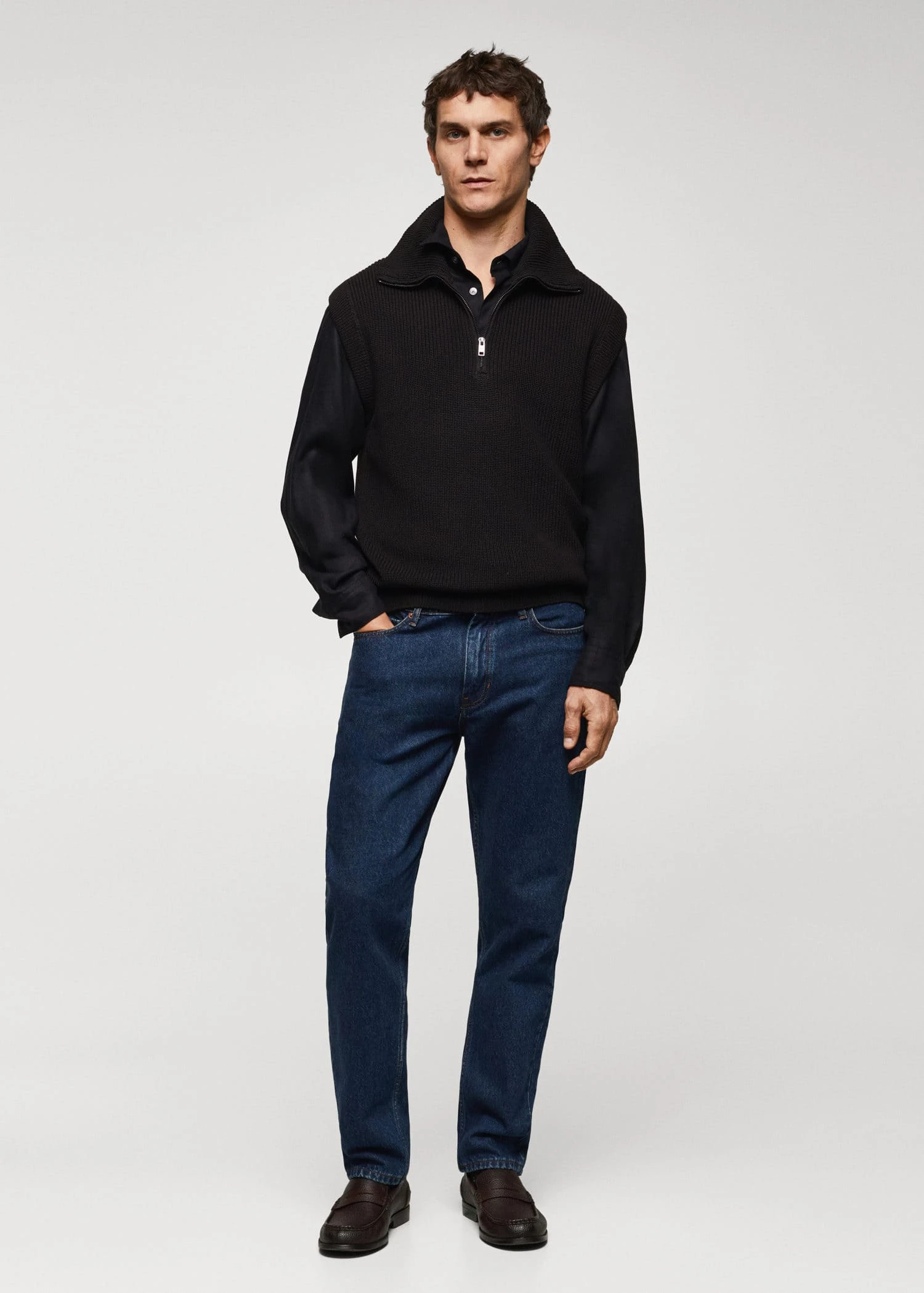 Gilet Col Montant Fermeture Éclair 4 Gilet Col Montant Fermeture Éclair – Image 2