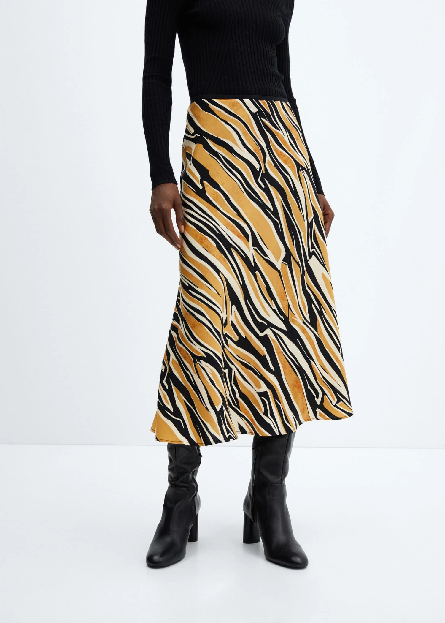 Jupe Satinée Imprimée 3 Jupe Satinée Imprimée