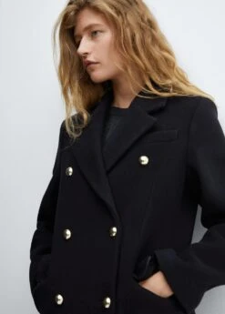 Manteau Laine Croisé Boutons -Vêtements Pascher 57056729 57 D2